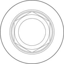ARUM Ti-baze kompatibilní s BrainBase Corporation® MYTIS Arrow Implant E type indexovaný pro korunky